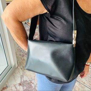 Elegant Black Leader Gucci Bag